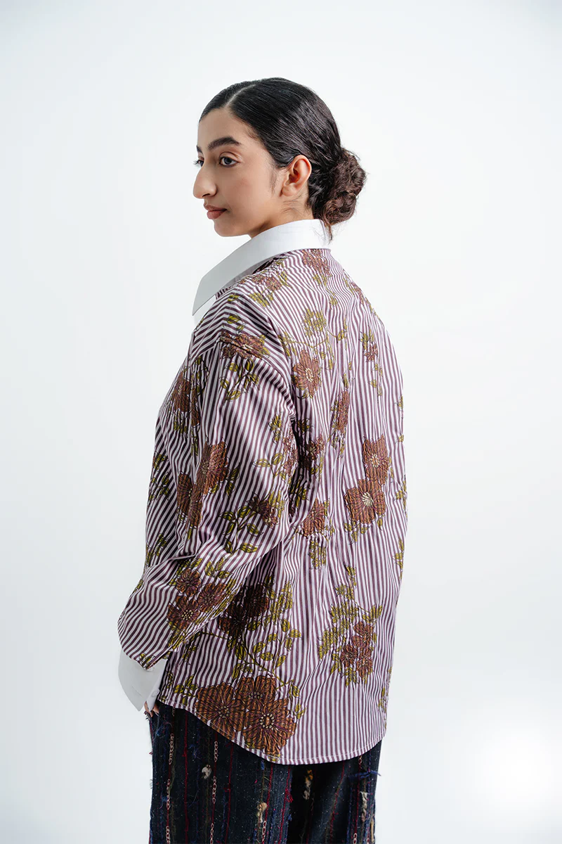 'DUNYA' Striped Button-up Shirt (Men) - Image 3