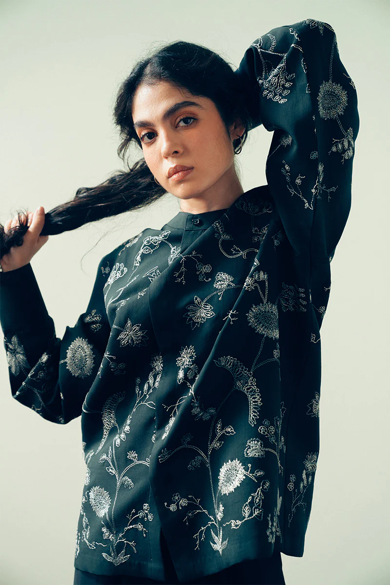 Shams Hand Embroidered Kantha Shirt (Women) - Image 4