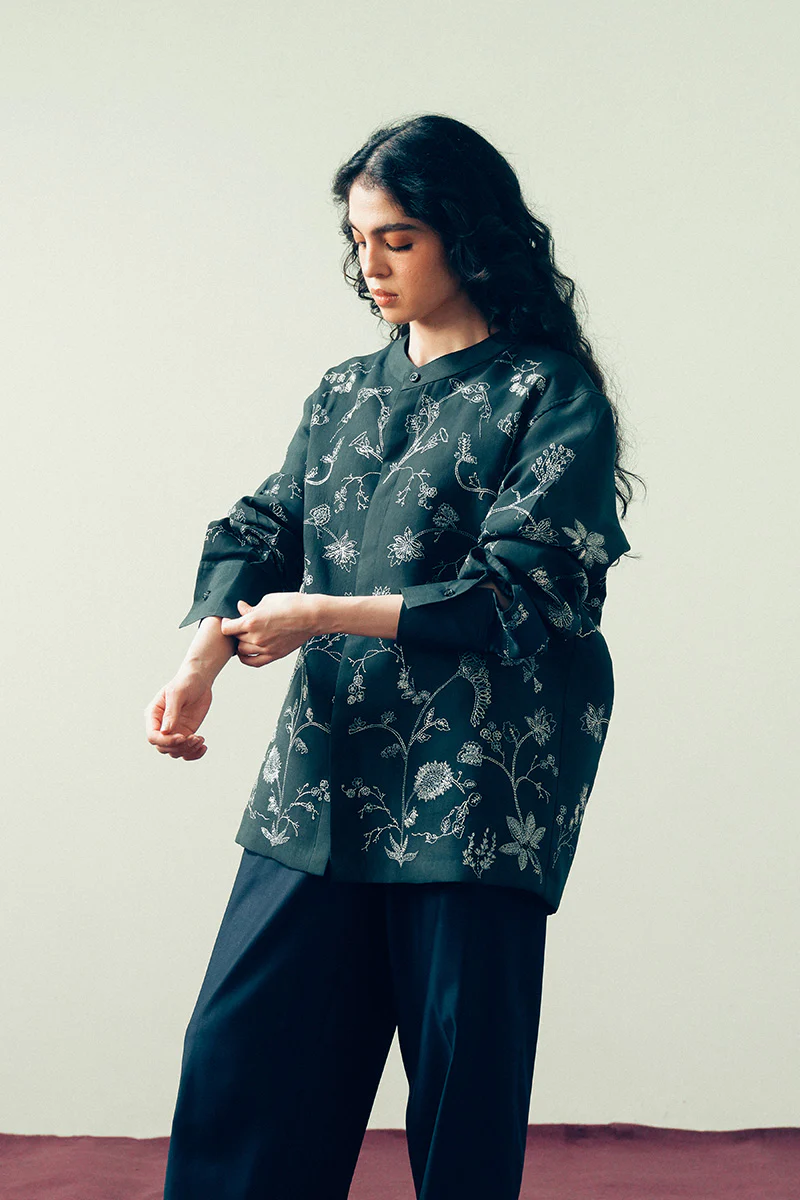 Shams Hand Embroidered Kantha Shirt (Women) - Image 5