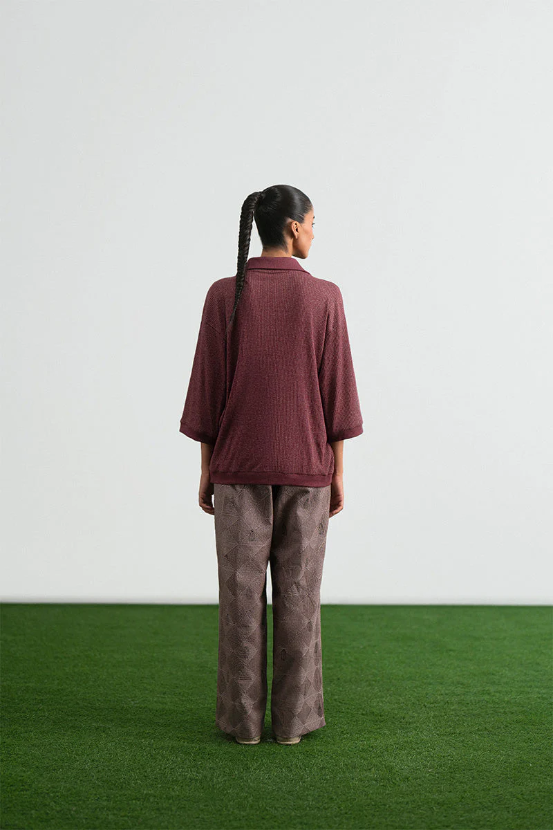 Qaif Cord Embroidered Polo Shirt (Men) - Image 6