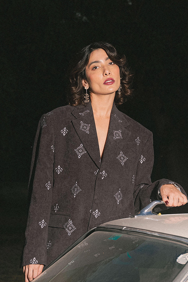 Babil Corduroy Blazer (Women) - Image 3