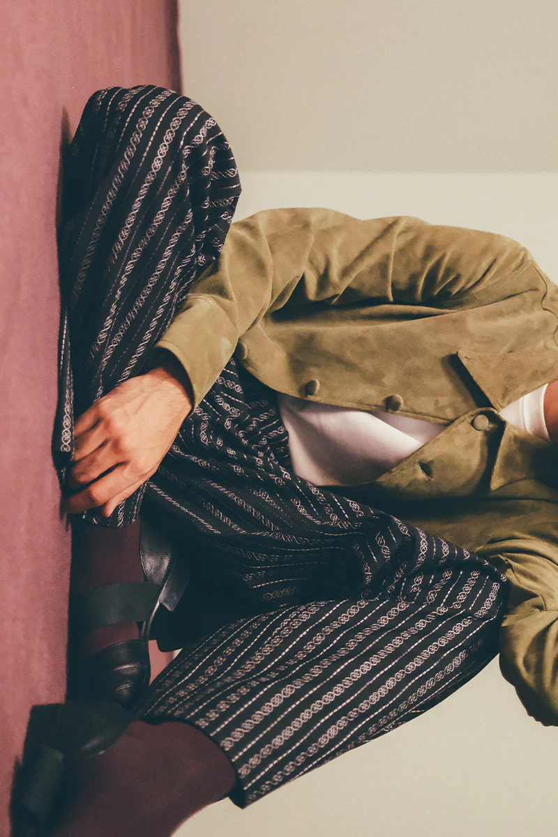 Dareen Embroidered Trousers (Men) - Image 9