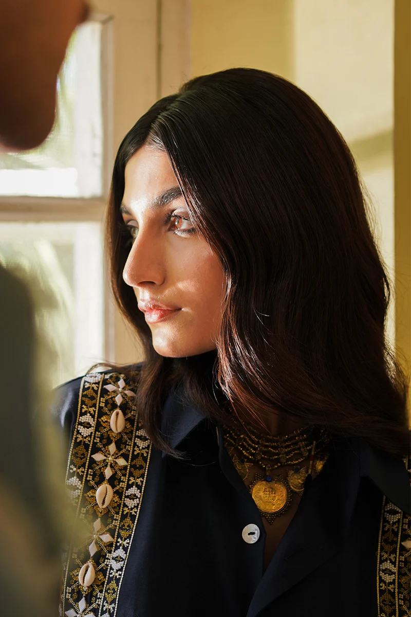 "Daria" Hand Embellished Button-up (Women) - Image 5