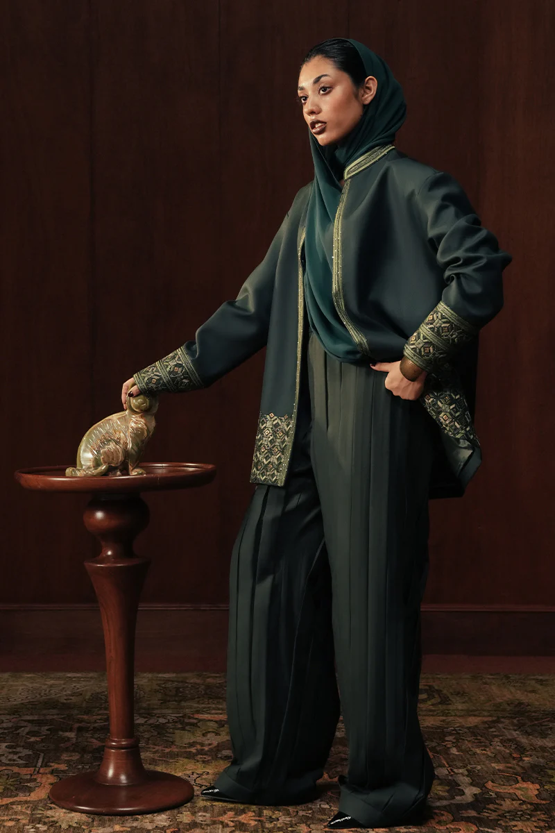 Elvan Hand Embroidered Coat - Image 3