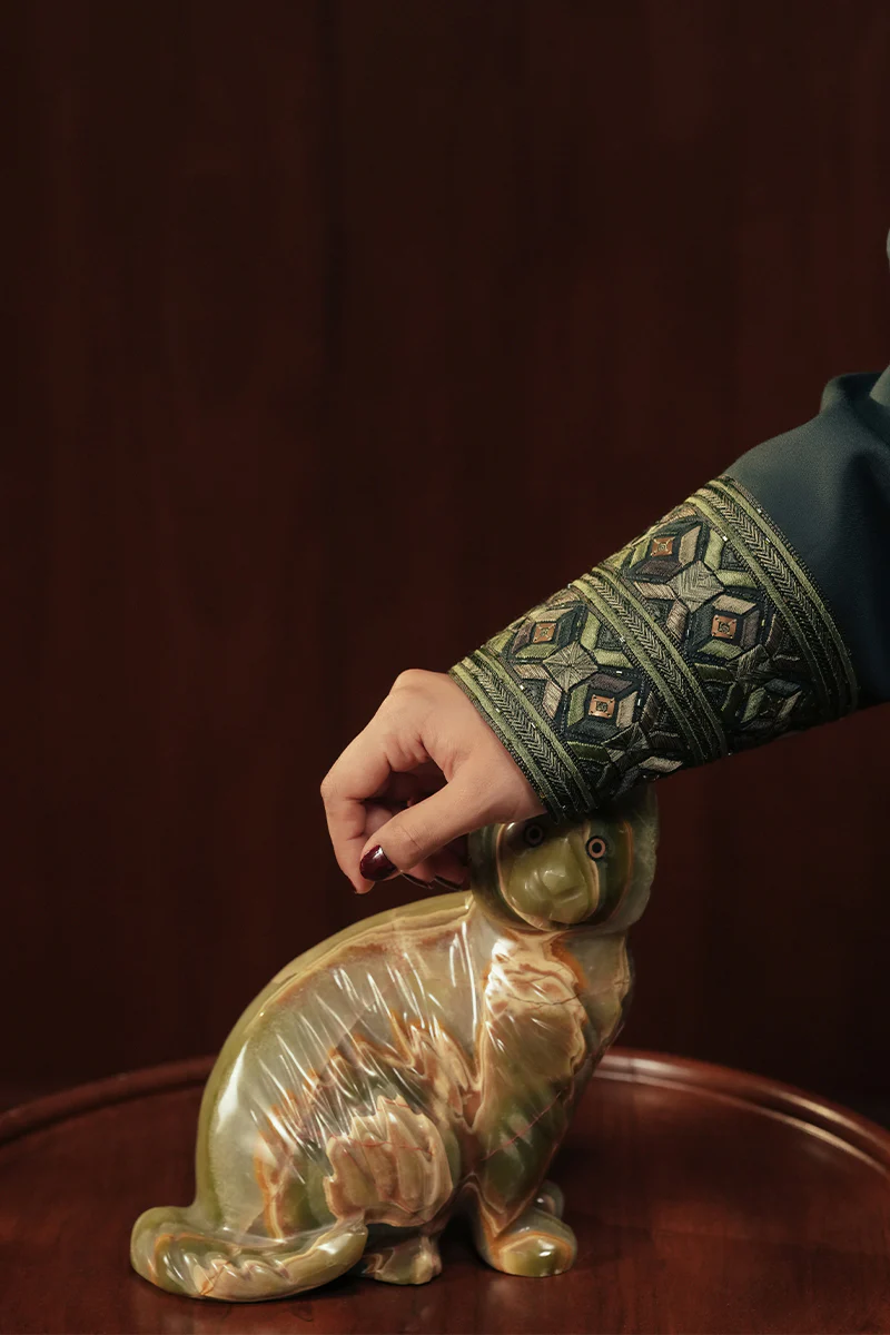 Elvan Hand Embroidered Coat - Image 7