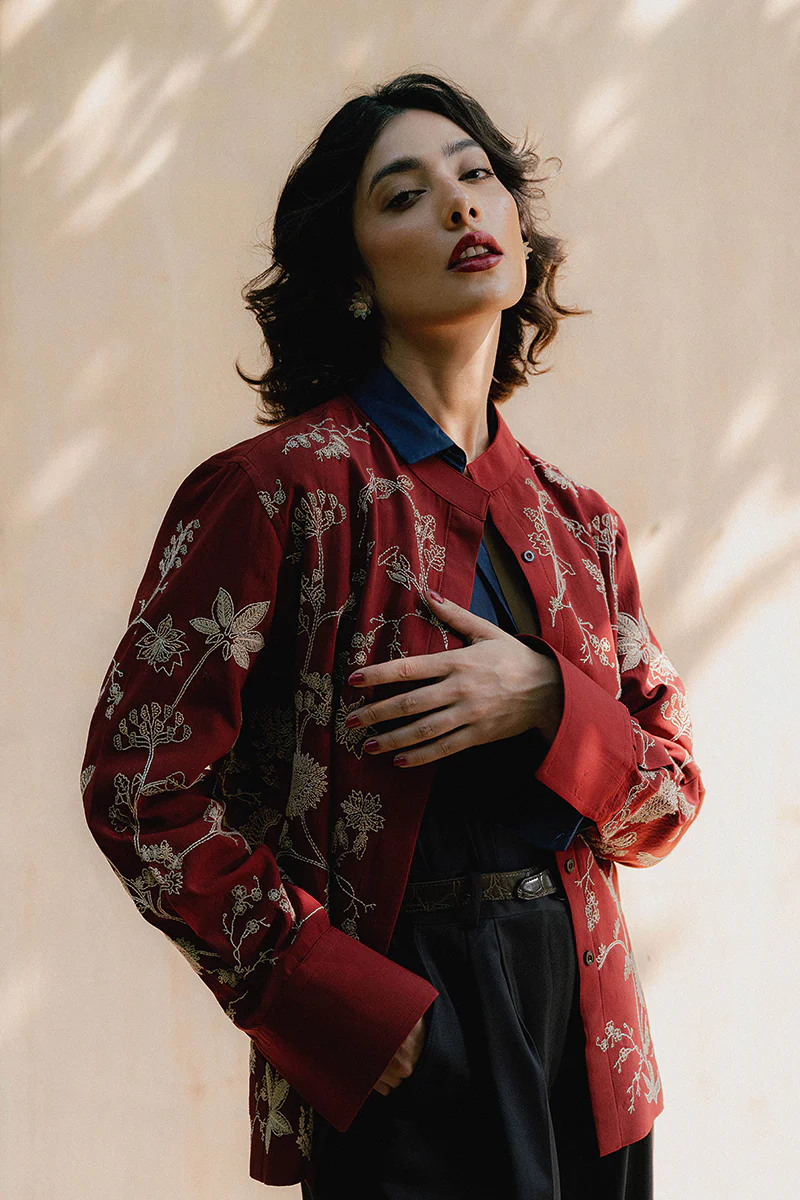 Rumi Hand Embroidered Kantha Shirt (Women) - Image 3