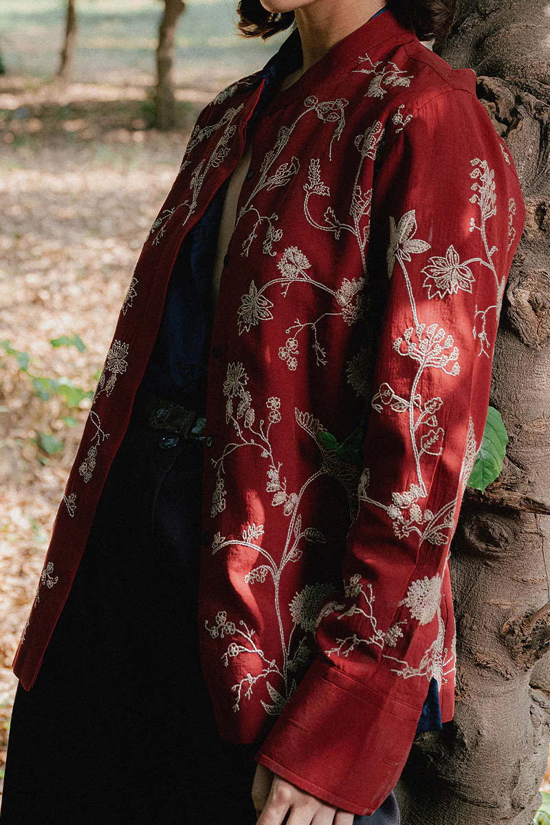 Rumi Hand Embroidered Kantha Shirt (Women) - Image 4