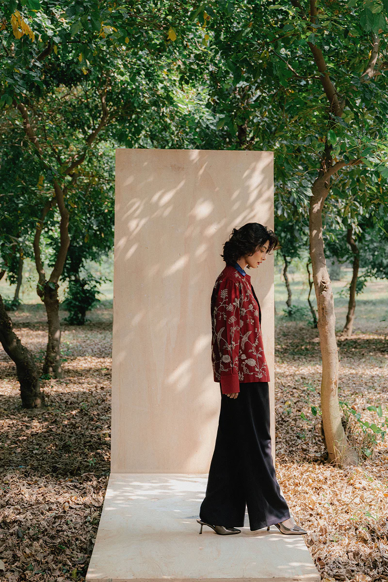 Rumi Hand Embroidered Kantha Shirt (Women) - Image 5