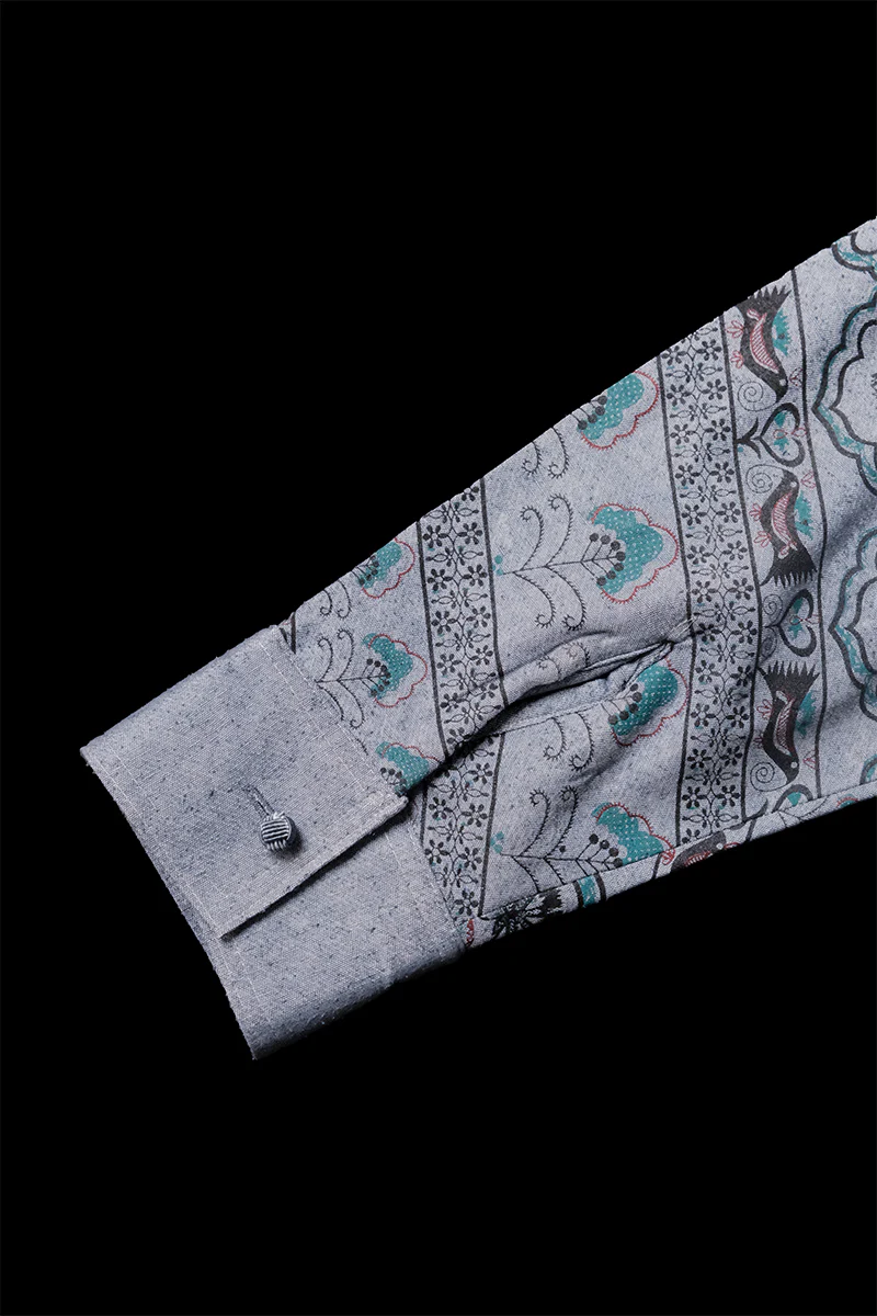 "Kaleid" Printed Shacket (Women) - Image 6