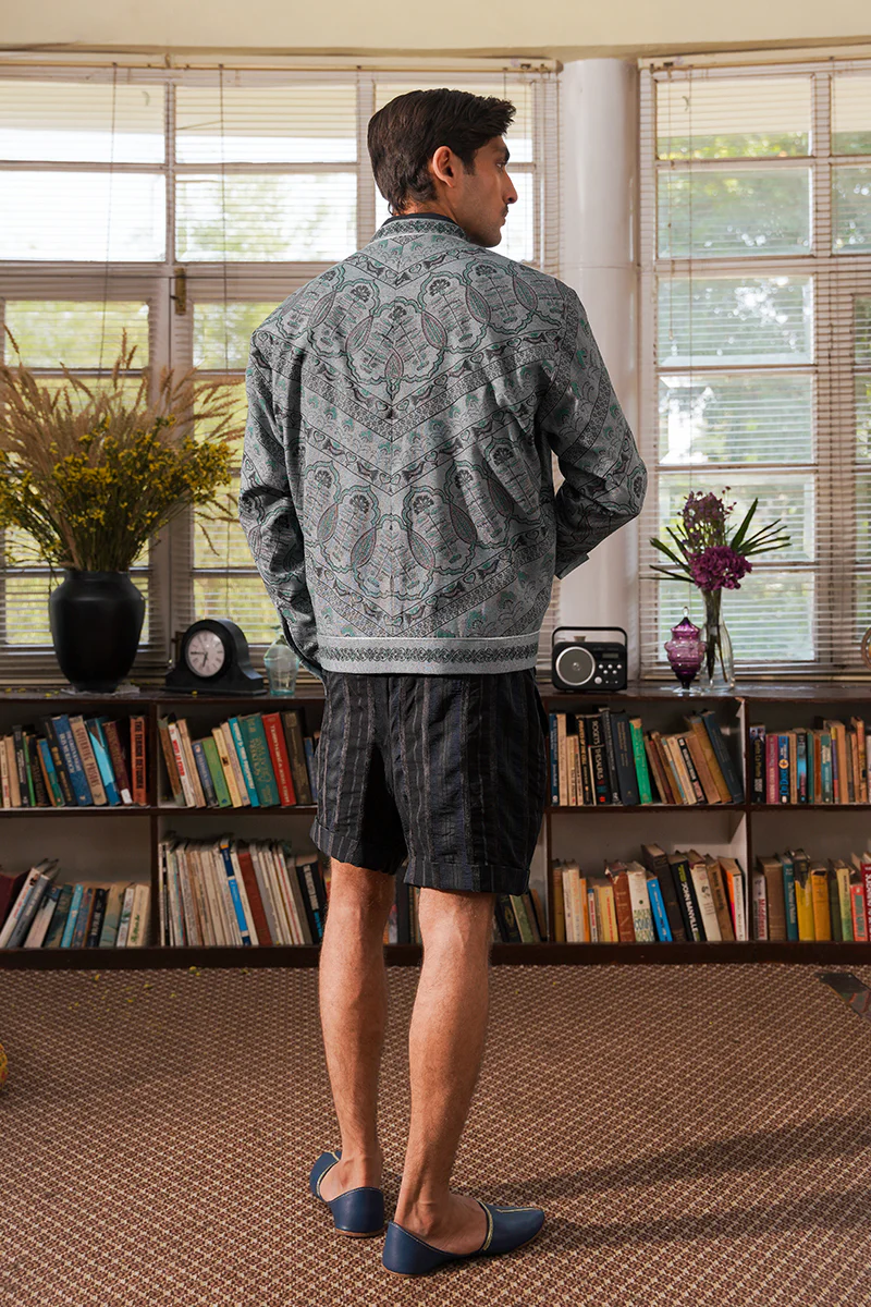 "Kaleid" Printed Shacket (Men) - Image 5