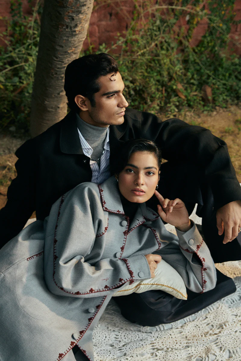 ‘Khalo’ Black Islampur Shawl Shacket (Men) - Image 4