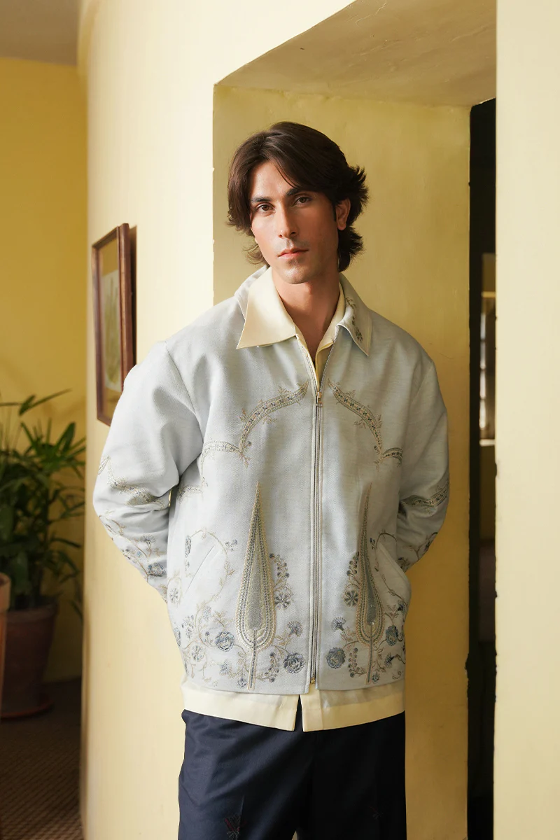 "Mahal" Embroidered Trucker Jacket (Women) - Image 4