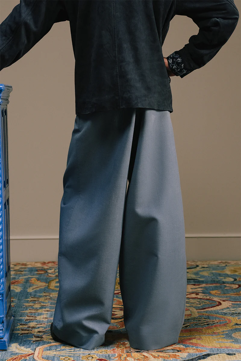 Meeran Hand Embroidered Suede Overshirt - Image 10