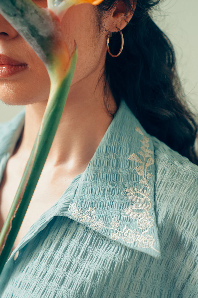 Zinnia Embroidered Shirt (Women) - Image 3