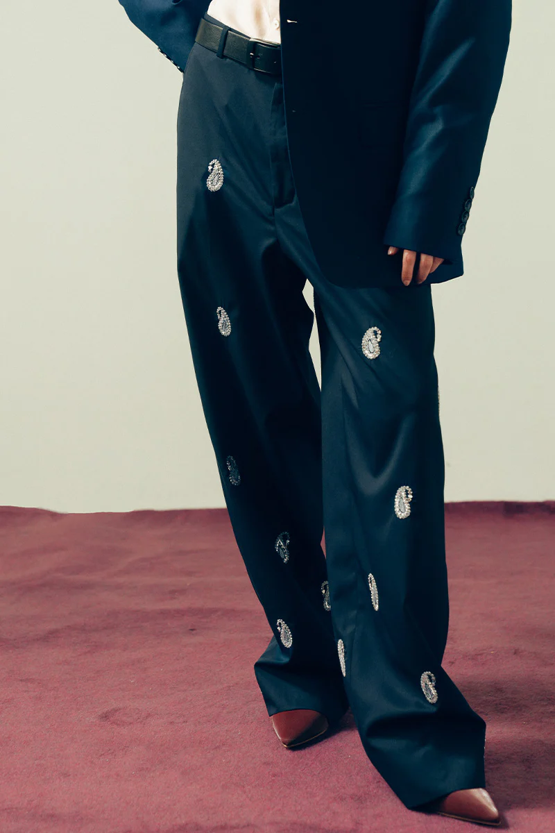 Mukesh Hand Embroidered Trousers (Women) - Image 4