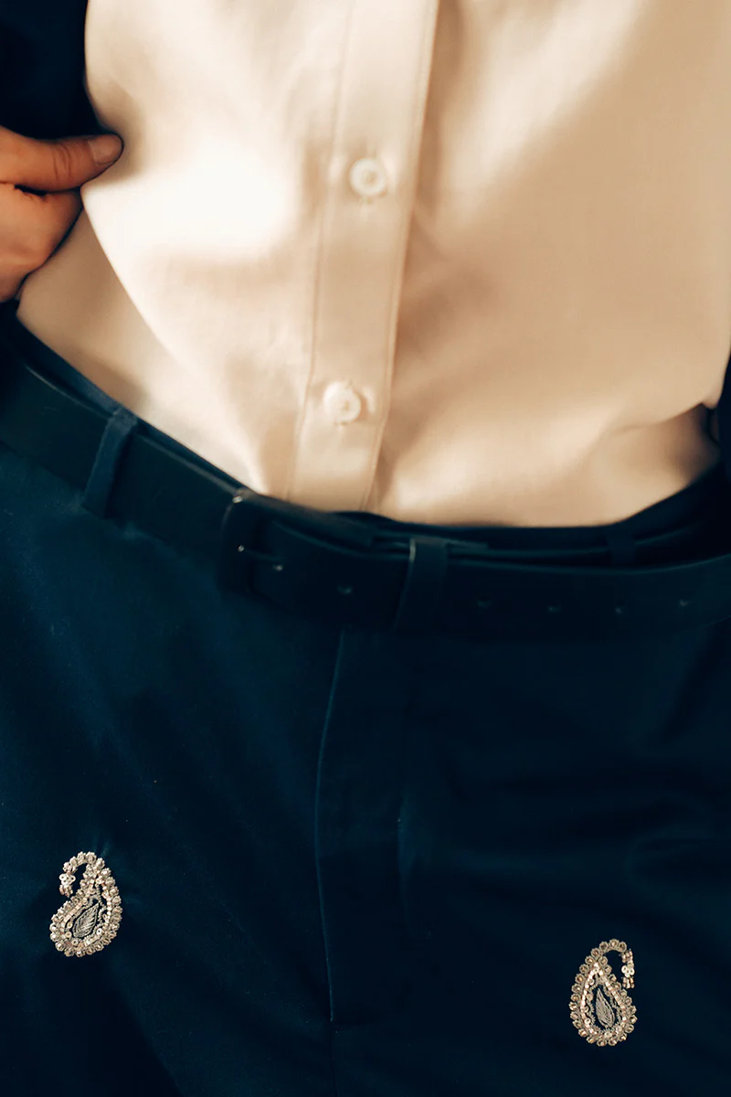 Mukesh Hand Embroidered Trousers (Women) - Image 6