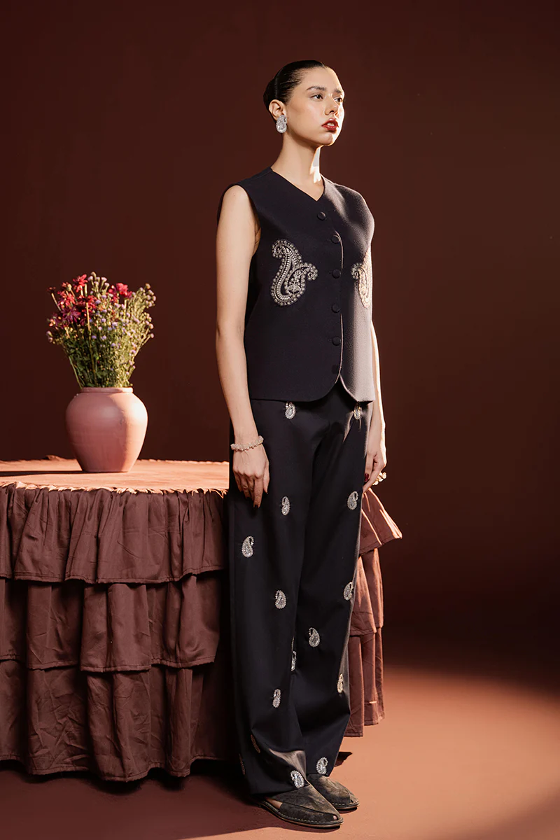 Mukesh Hand Embroidered Trousers (Women) - Image 9