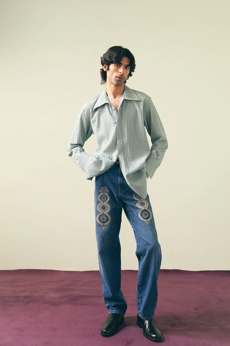 Zinnia Embroidered Shirt (Men) - Image 3