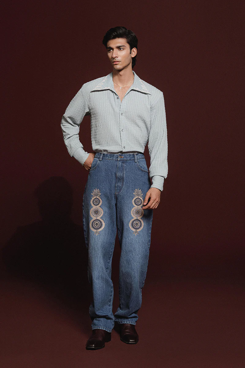 Zinnia Embroidered Shirt (Men) - Image 5