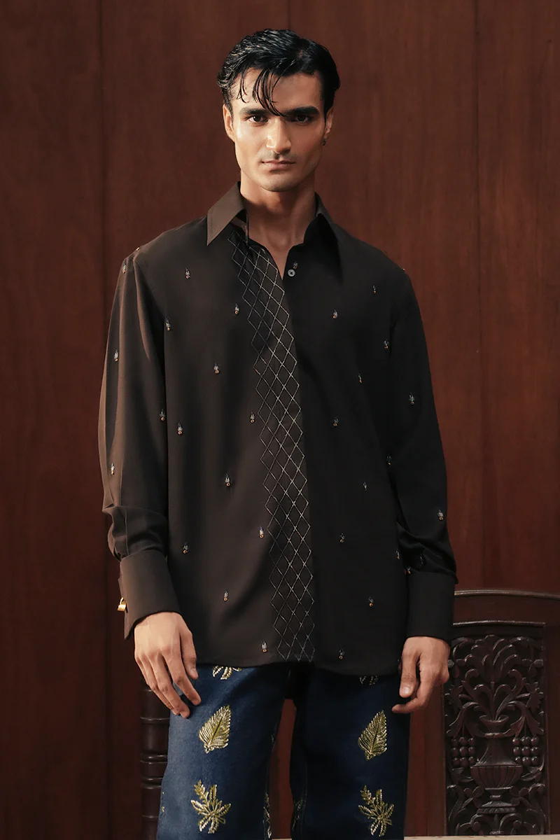 Aarna  Hand Embellished Shirt - Image 3